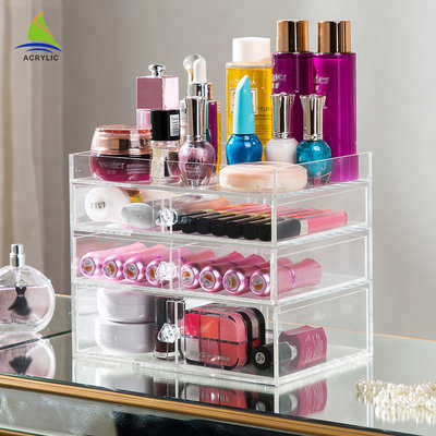 Hot Sale 3-Layer Plastic Makeup Organiser Acrylic