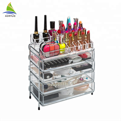 Small Plastic Makeup Adjustable Multi-Function Acrylic Cosmetic /make up Organizer