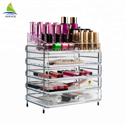 Small Plastic Makeup Adjustable Multi-Function Acrylic Cosmetic /make up Organizer