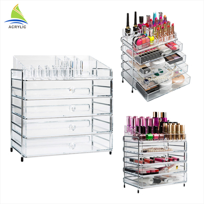 Professional Shopping Mall Acrylic Drawer Makeup Organizer