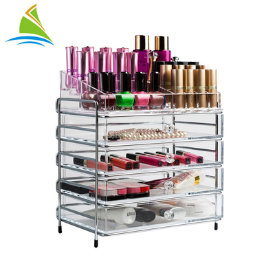 Professional Shopping Mall Acrylic Drawer Makeup Organizer