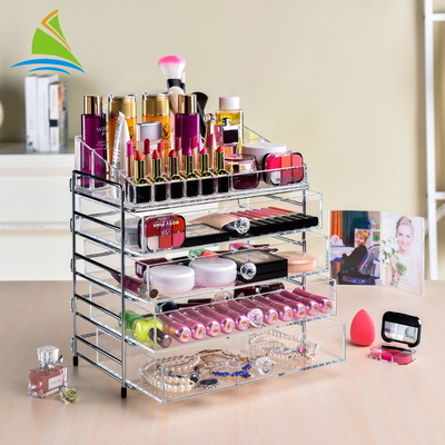 Professional Shopping Mall Acrylic Drawer Makeup Organizer