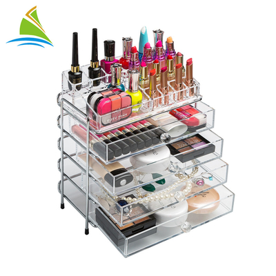 Professional Shopping Mall Acrylic Drawer Makeup Organizer
