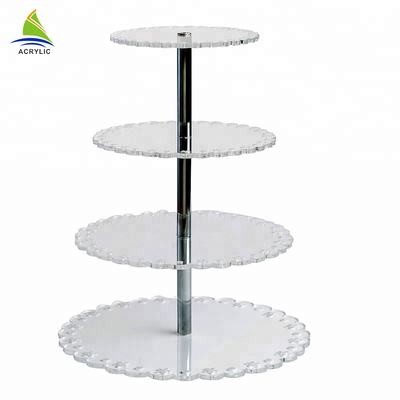 Best Quality Square Dessert Cupcake Tower Modern Acrylic plastic cake stand