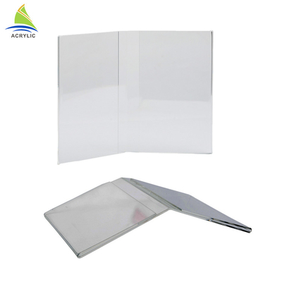 Frameless Office Acrylic Photo Frames Square Acrylic Stand Up Frames