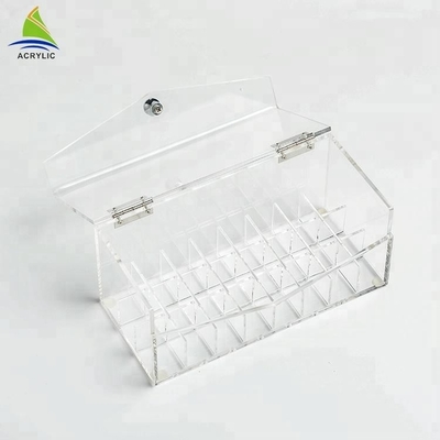 Transparent acrylic makeup lipstick display case make up Organizer