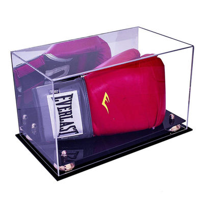 Eco - Friendly Deluxe Acrylic Boxing Glove Display Box W11 X D8 X H8.5 Inches