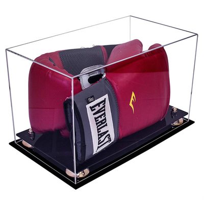 Eco - Friendly Deluxe Acrylic Boxing Glove Display Box W11 X D8 X H8.5 Inches