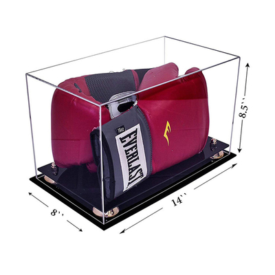 Eco - Friendly Deluxe Acrylic Boxing Glove Display Box W11 X D8 X H8.5 Inches