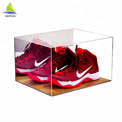 Luxury Acrylic Display Box Acrylic Shoe Display Stand Storage Box 5mm Thickness