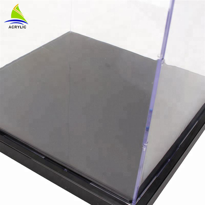 High Gloss Square Acrylic Display Box Luxury Counter Top Decorative Customized Clear Box