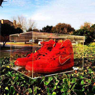 Professional Clear Acrylic Box Acrylic Shoes Display Box Customized Thickness