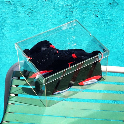 Professional Clear Acrylic Box Acrylic Shoes Display Box Customized Thickness