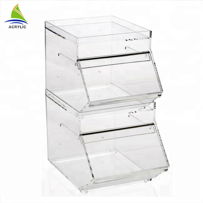 Elegant Small Acrylic Sweet Display Plexiglass Sweet Box Smooth Surface