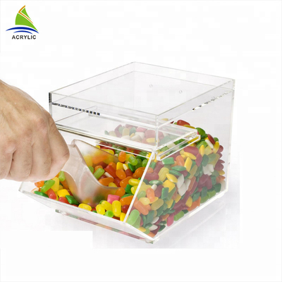 Elegant Small Acrylic Sweet Display Plexiglass Sweet Box Smooth Surface