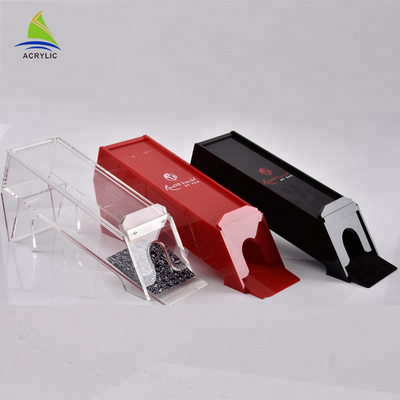 Disposable Acrylic Storage Box Printed Black Tin Game Acrylic Poker Box