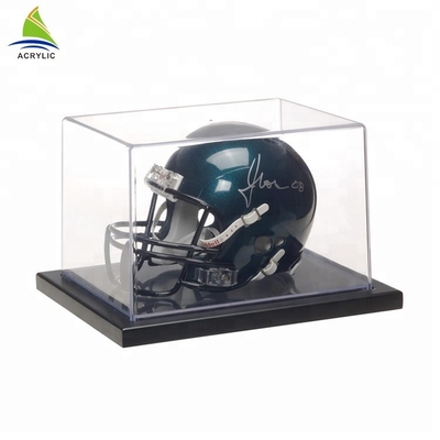 Made Clear Lockable Acrylic Cube Box Display For Baseball / Hockey Puck