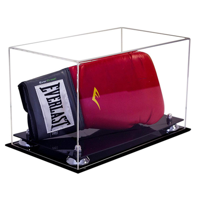 Eco - Friendly Acrylic Display Containers Clear Acrylic Lucite Boxing Glove Display Case