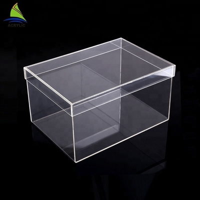 Organic Glass Custom Clear Acrylic Shoe Boxes
