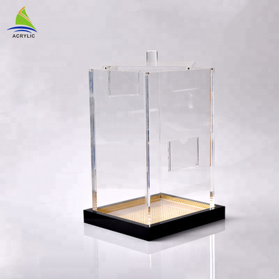 Stackable  Clear Acrylic Storage Box Acrylic Storage Containers Customize Shape