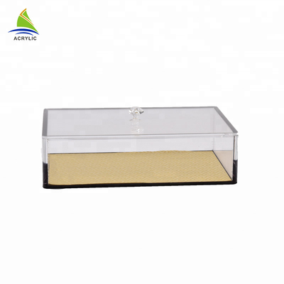 Stackable  Clear Acrylic Storage Box Acrylic Storage Containers Customize Shape