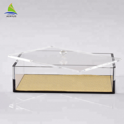 Stackable  Clear Acrylic Storage Box Acrylic Storage Containers Customize Shape