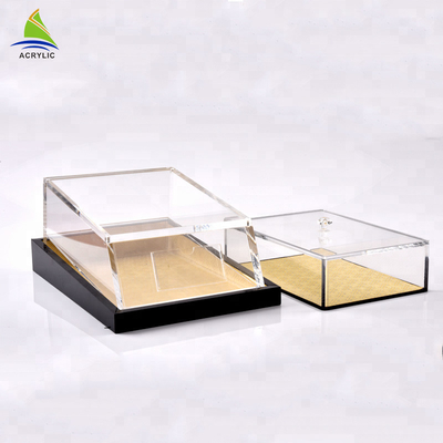 Stackable  Clear Acrylic Storage Box Acrylic Storage Containers Customize Shape