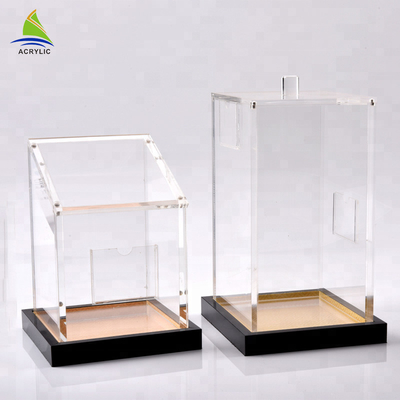 Stackable  Clear Acrylic Storage Box Acrylic Storage Containers Customize Shape