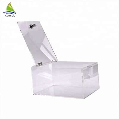 Donation Small Acrylic Box Plexiglass Contribution Boxes Customize Shape