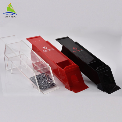 Playing Card Small Clear Acrylic Boxes With Lids Disposable PMMA Material
