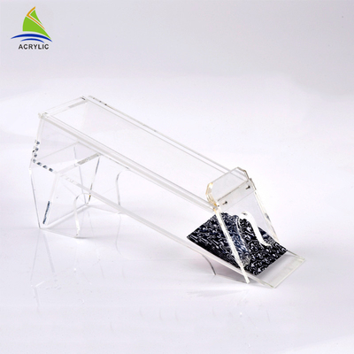 Playing Card Small Clear Acrylic Boxes With Lids Disposable PMMA Material