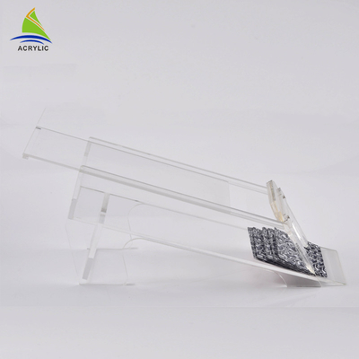 Playing Card Small Clear Acrylic Boxes With Lids Disposable PMMA Material