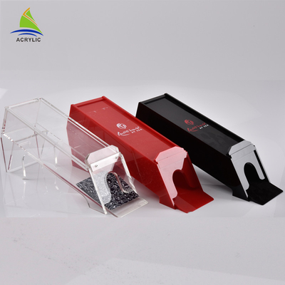 Playing Card Small Clear Acrylic Boxes With Lids Disposable PMMA Material