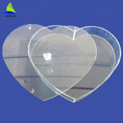Clear Acrylic Flower Rose Box Customized Thickness With &quot;Love Sweet&quot; Letter
