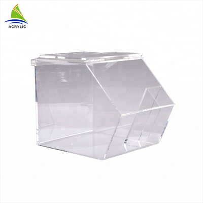 Food Grade Acrylic Candy Display Stackable Modern Design Clear Acrylic Candy Cube Box
