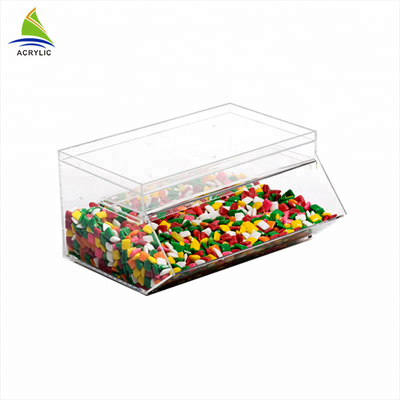Food Grade Acrylic Candy Display Stackable Modern Design Clear Acrylic Candy Cube Box