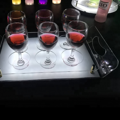 Acrylic Led Bar Shelves Led Liquor Shelf Display Stand Tray For Storage