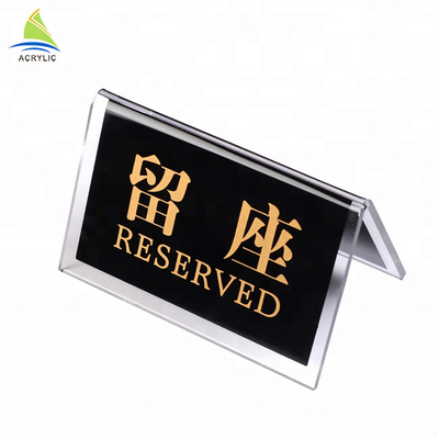 Perspex Acrylic Sign Display Holder Thick Clear Acrylic Sign Display Menu Stand