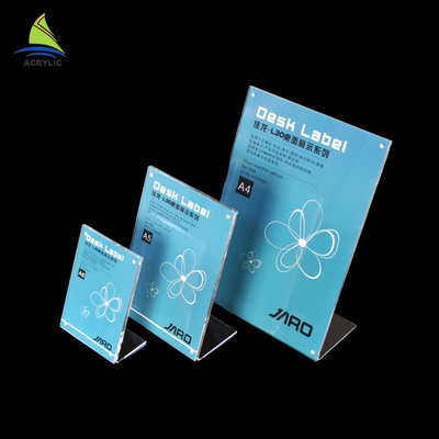 New Design Shape Sign Display Holder picture frame display stand