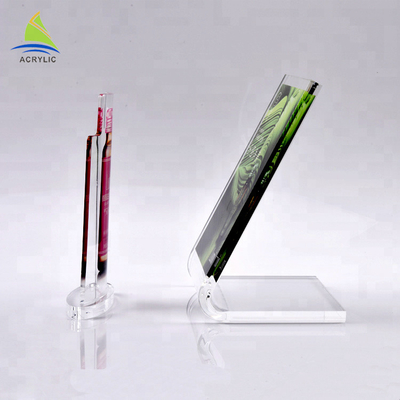 Commercial Acrylic Sign Display Holder Acrylic Advertising Display For Supermarket