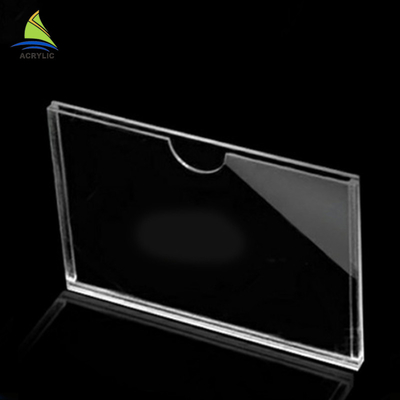 Quality Guarantee Desk Sign Holder Card Display Acrylic Label Stand On Table