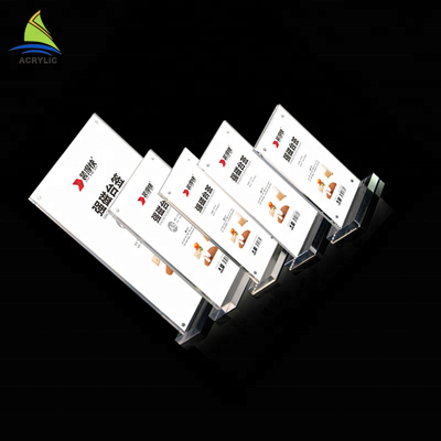 New Design Acrylic Sign Display Holder Counter Top  Acrylic Sign Brochure Holder