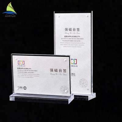 Durable Beauty Raw Crystal Glass Acrylic Sign Board High Hardness Surface