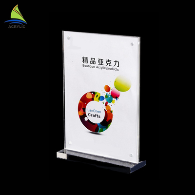 Durable Beauty Raw Crystal Glass Acrylic Sign Board High Hardness Surface