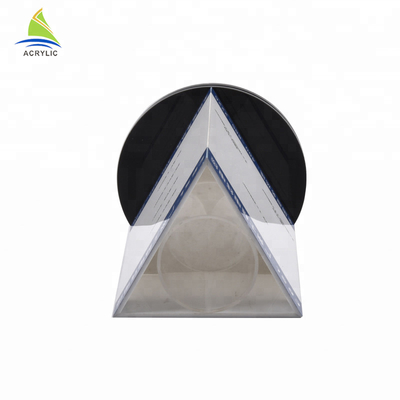 Customized Acrylic Sign Display Holder Rotating Display Stand Silk Screen Printing