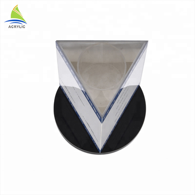 Customized Acrylic Sign Display Holder Rotating Display Stand Silk Screen Printing
