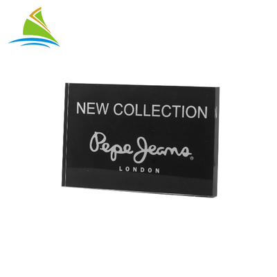 Nameplate Block Acrylic Photo Frames Single Logo Design Widely Applied