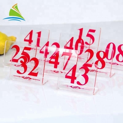 Creative Acrylic Sign Display Holder Table digital card Display Acrylic Tag Holder