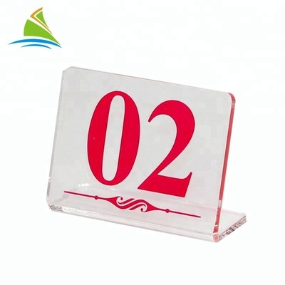 Creative Acrylic Sign Display Holder Table digital card Display Acrylic Tag Holder