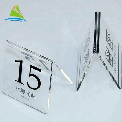 Creative Acrylic Sign Display Holder Table digital card Display Acrylic Tag Holder
